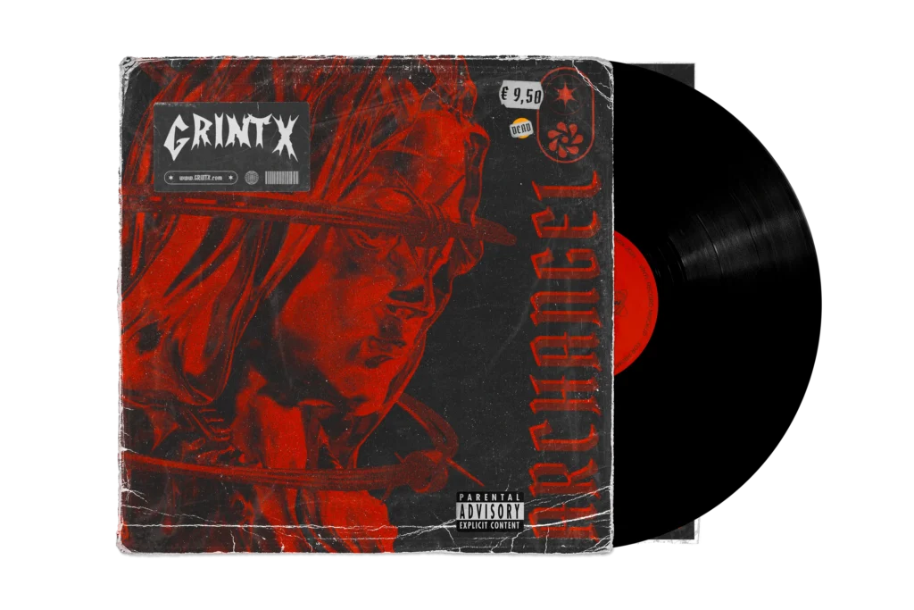 Mockup vinyle GRINTX fait par Vincent